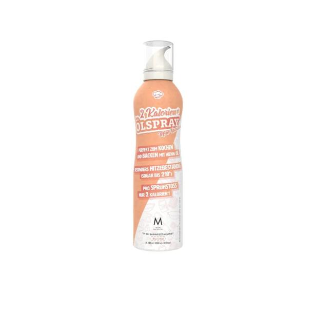 Eine Dose „More Nutrition 2 Kalorien Ölspray“.
