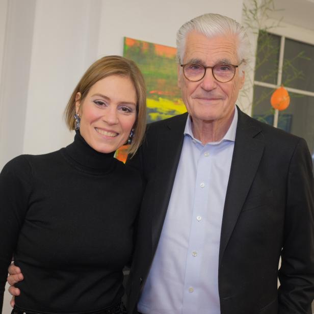 Vernissage von Petra Gabriel, Schwester von Manfred Baumann.