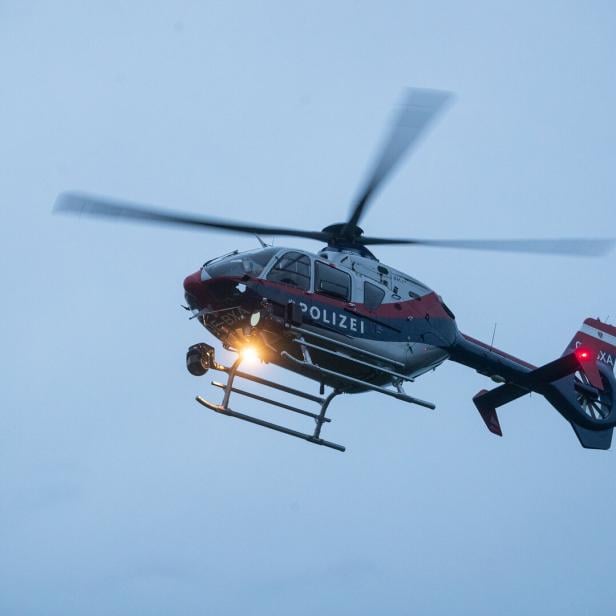 Polizeihubschrauber im Einsatz