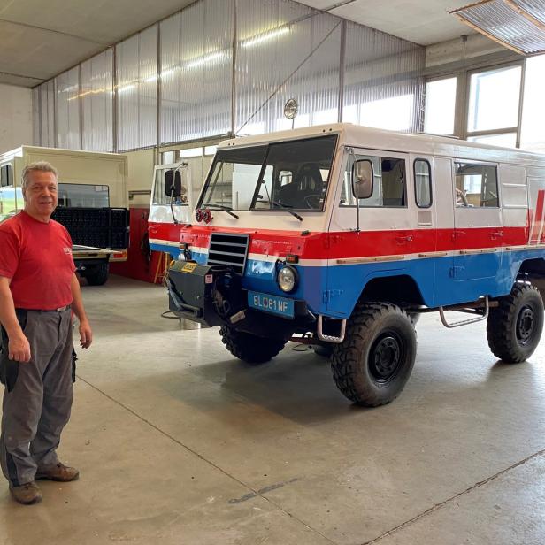 Ewald Holler und der rennfertige Volvo C303