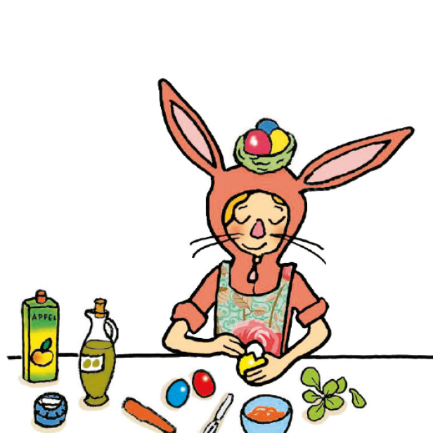 Lilli kocht Krensalat.