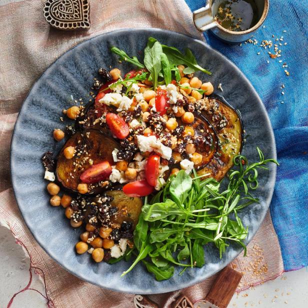 Orientalischer Kichererbsensalat.