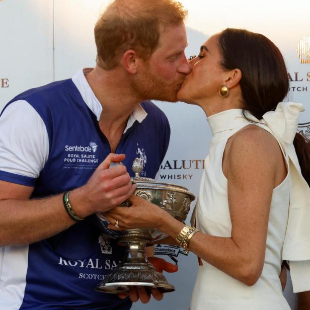 Britain's Prince Harry participates in the Royal Salute Polo Challenge, in Wellington