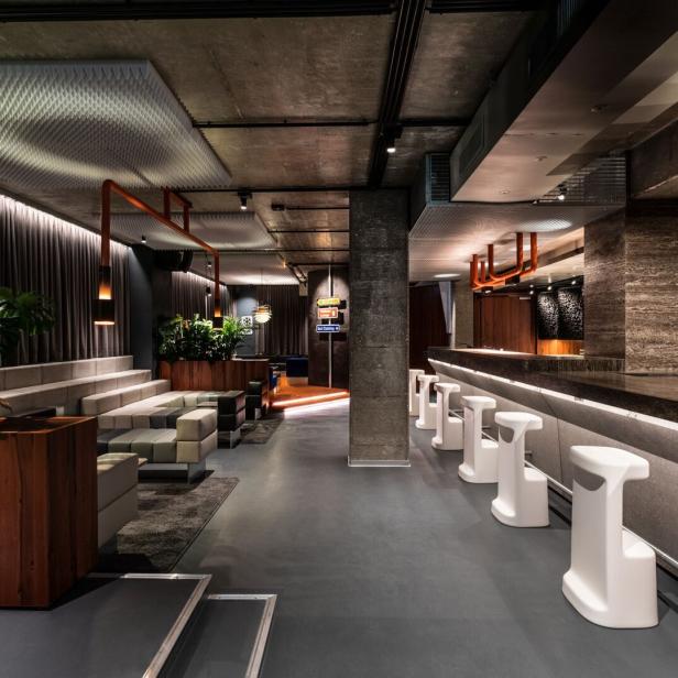 Eine Cocktailbar in der Praterstraße 18.