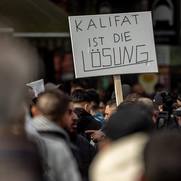 Demonstration von Islamisten  in Hamburg