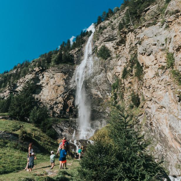 Der höchste Kärntner Wasserfall Fallbachfall.