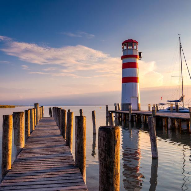 Der Leuchtturm in Podersdorf