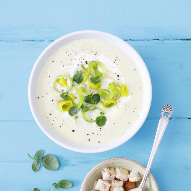 Französische Vichyssoise.