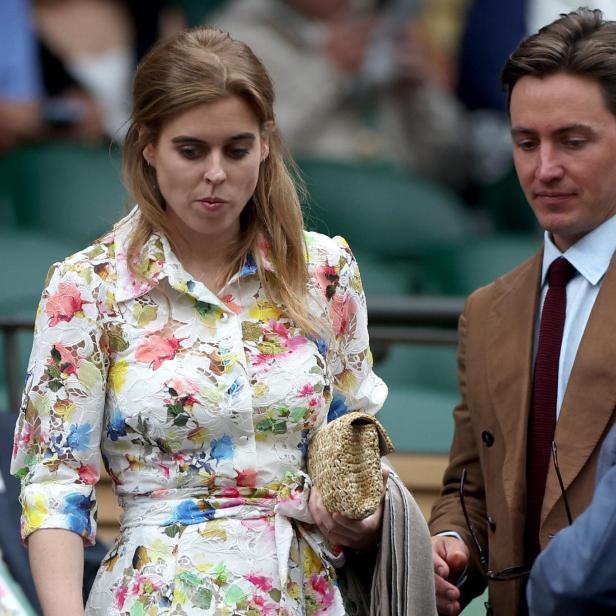 Prinzessin Beatrice und ihr Ehemann bei den Wimbledon Championships 2024.