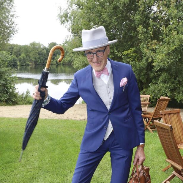Granfluencer Günther Krabbenhöft beim Audi Ascot Renntag 2019.