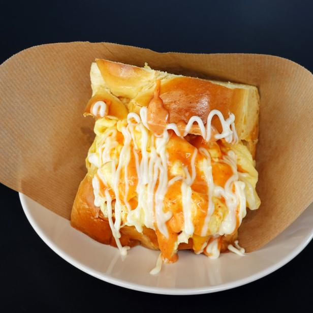 Das Egg-Drop-Sandwich.