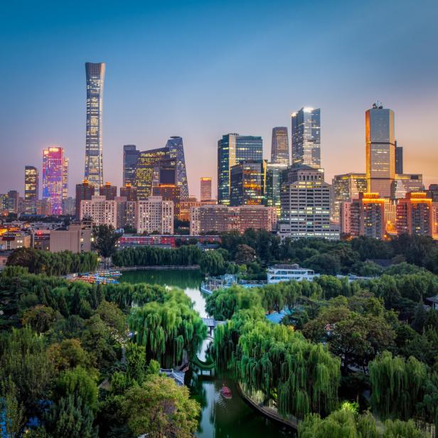 Peking kann auch modern! Die Skyline verändert sich stetig, ist aber nicht mit Shanghai vergleichbar.