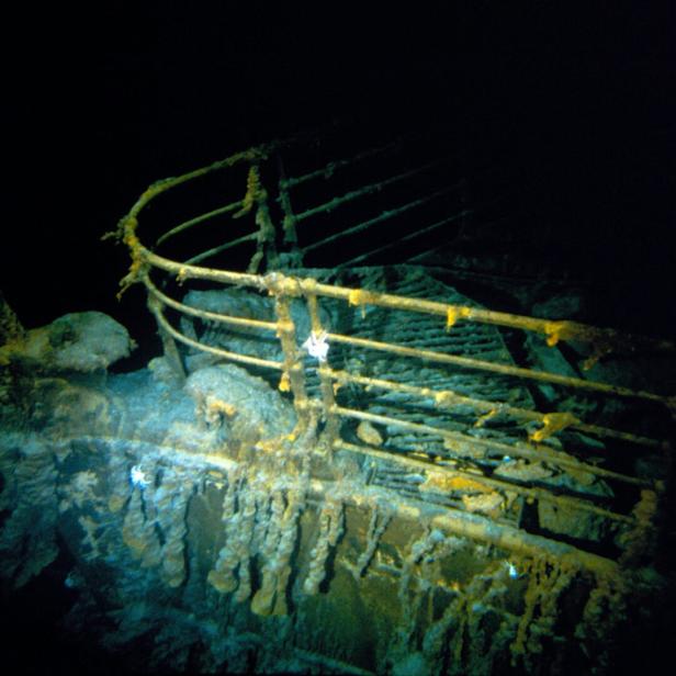 Wrack der Titanic am Meeresgrund