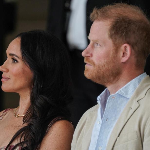 Britain's Prince Harry and Meghan visit Colombia