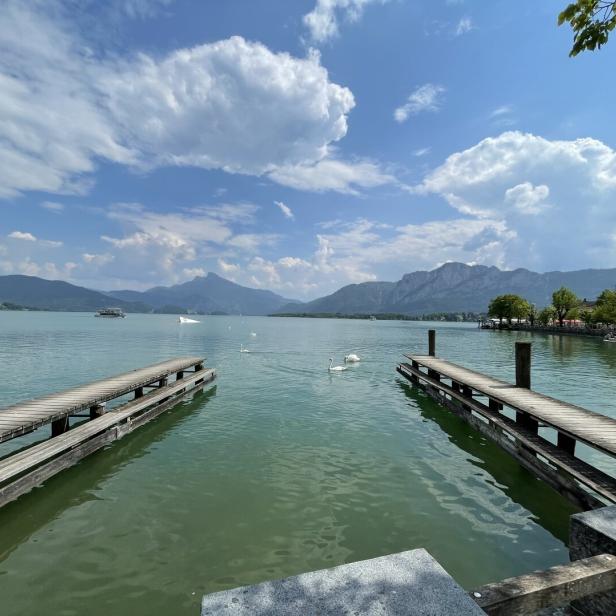 Der Ausblick auf den Mondsee.
