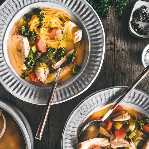 Heilsame Hühnersuppe.
