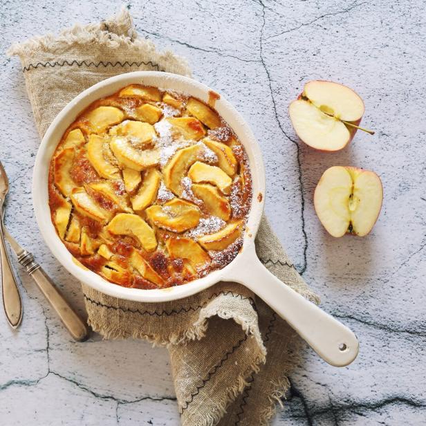 Apfel-Topfen-Auflauf.