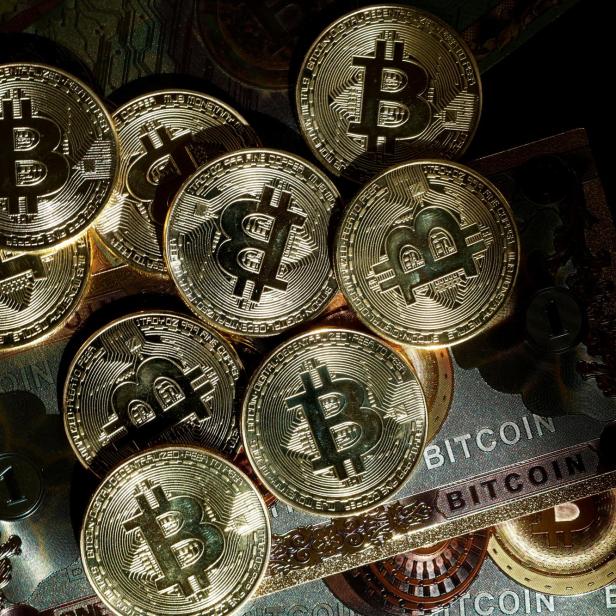 FILE PHOTO: Illustration shows representations of cryptocurrency Bitcoin