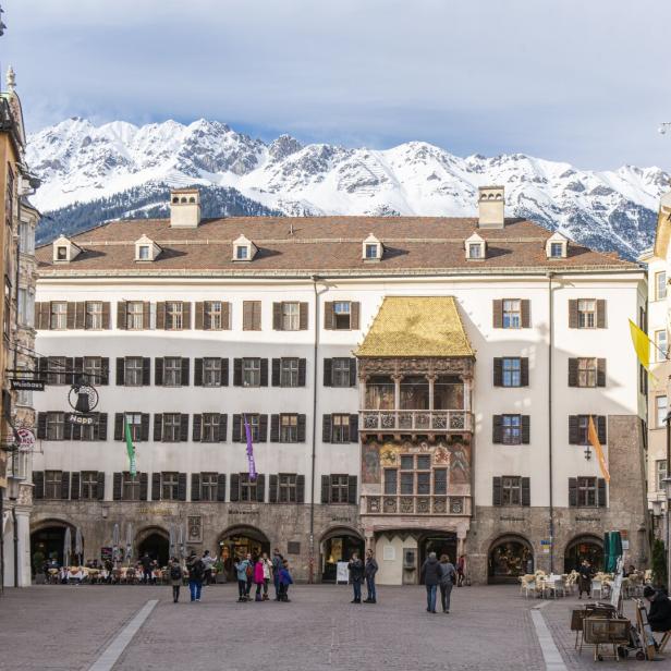 Die Altstadt von Innsbruck mit Blick auf das Goldene Dachl