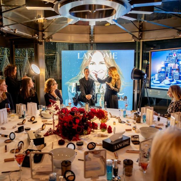 Die Beauty-Masterclass von Lancôme fand im Wintergarten des Do & Co vor der Kulisse des Stephansdoms statt