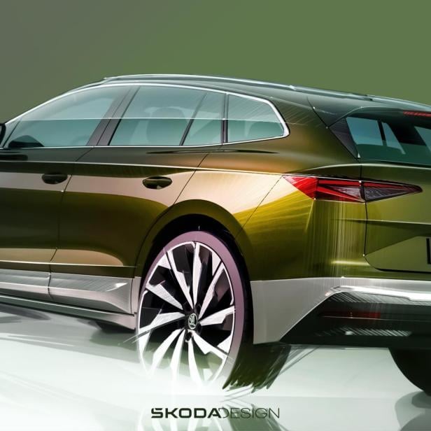 Erste Skizzen: So wird der Škoda Enyaq im Modern Solid Design