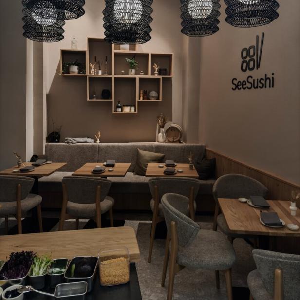 „Seesushi“ in der Ferstel-Passage.
