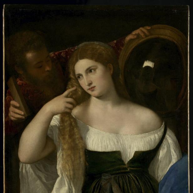 Junge Frau bei der Toilette von Tizian (1514-1515).