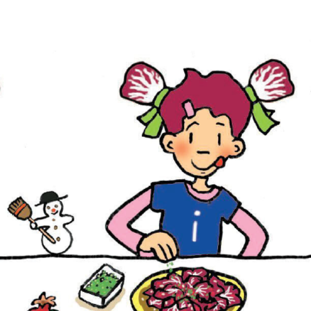 Lilli kocht Radicchio.