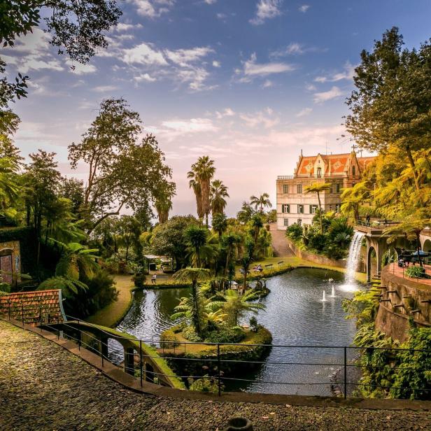 Der tropische Garten Monte Palace auf Madeira.