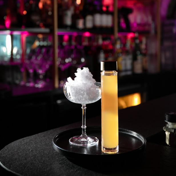 Gin-Cocktail: „Mr. Tangerine Man“.