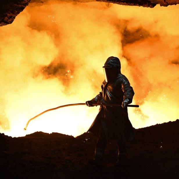 Stahlproduktion bei Thyssenkrupp Steel