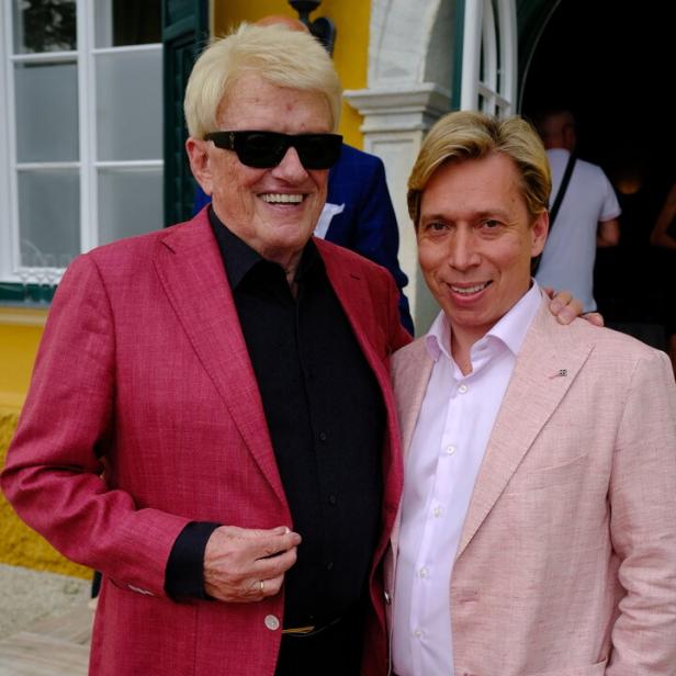 Heino und sein Manager Helmut Werner.