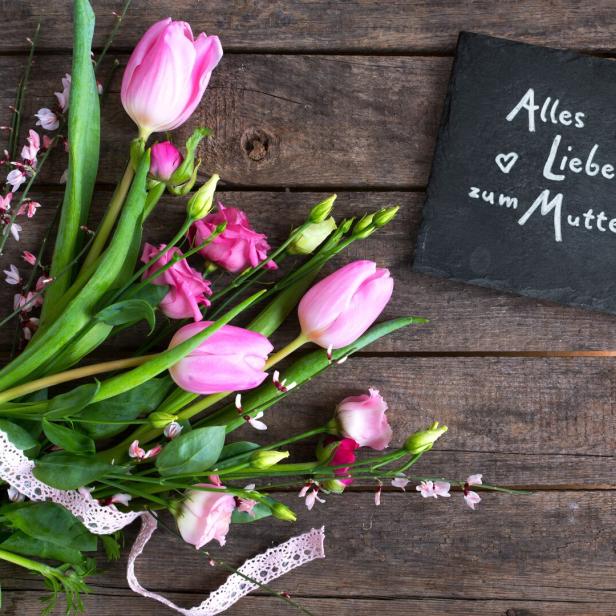 Blumengrüße zum Muttertag.