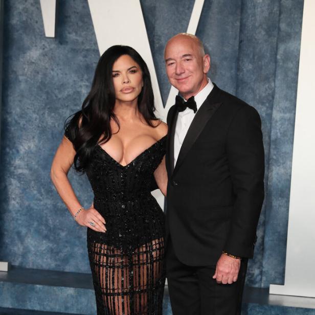 Jeff Bezos und Lauren Sánchez bei der Vanity Fair Oscar Party in Beverly Hills.