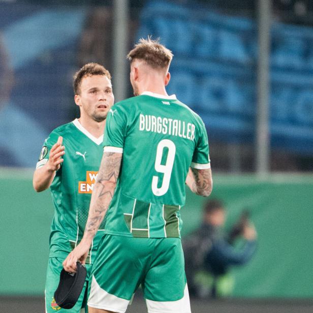 FUSSBALL: CONFERENCE LEAGUE / VIERTELFINALE / RÜCKSPIEL: SK RAPID - DJURGARDENS IF.