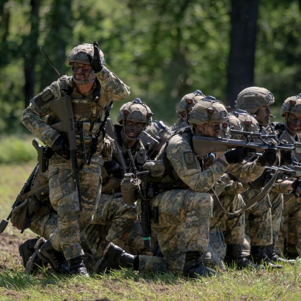 Austrian Armed Forces conduct military exercise at Allentsteig