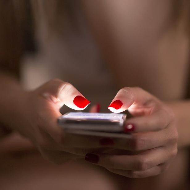 cell phone in hand