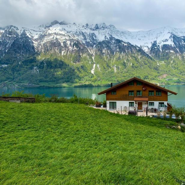 Chalet in den Alpen