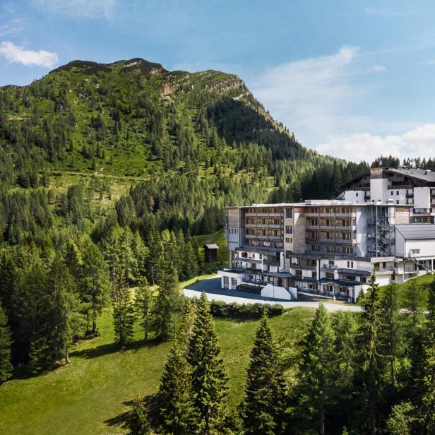 Ein Spa-Hotel in den Bergen. 