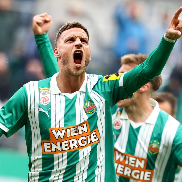 Marko Arnautovic im Rapid-Dress als Fotomontage