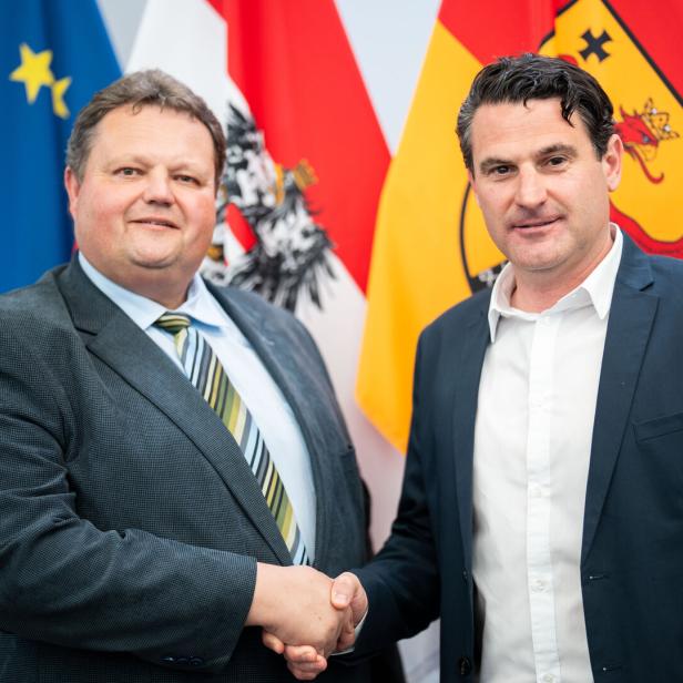 PK zum Landesparteivorstand ÖVP Burgenland mit Wahl des neuen Obmannes: Strobl / Zarits.