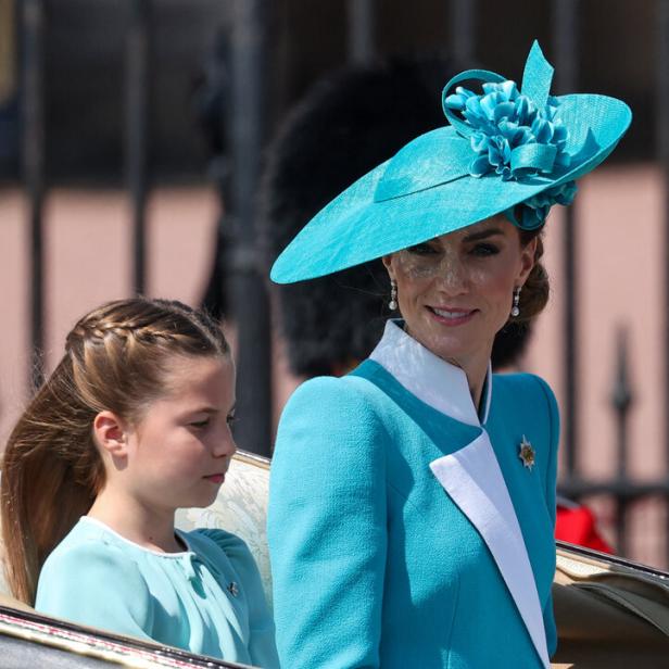 Die „Trooping the Colour“-Parade zu Ehren des britischen Königs Charles an seinem offiziellen Geburtstag in London.
