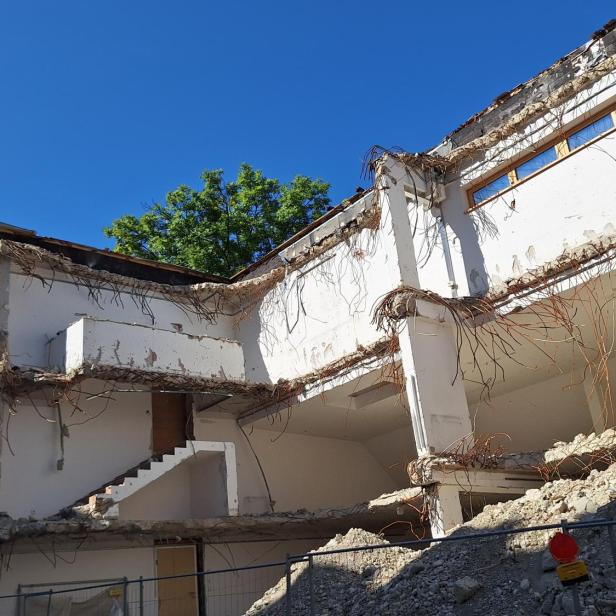 Abriss-Baustelle.