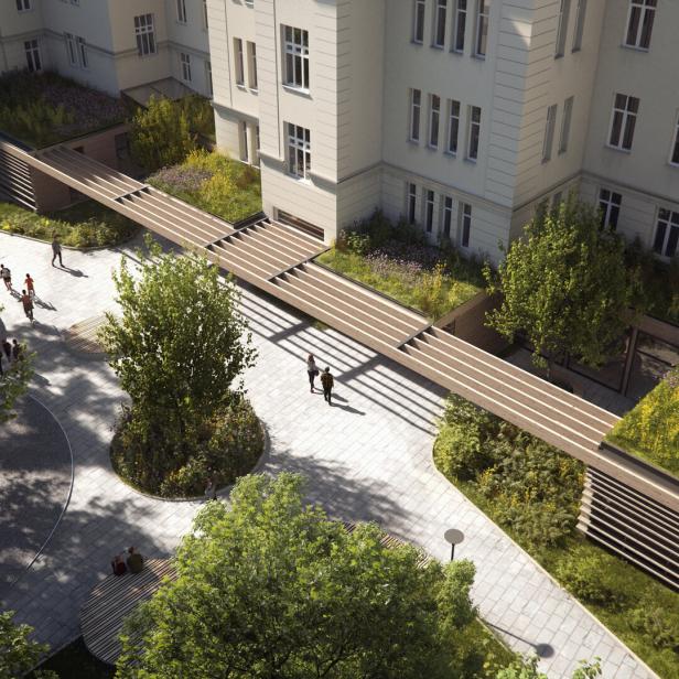 Rendering: Pavillon der Semmelweisklinik wird Schule