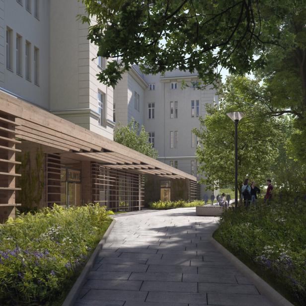 Rendering: Pavillon der Semmelweisklinik wird Schule