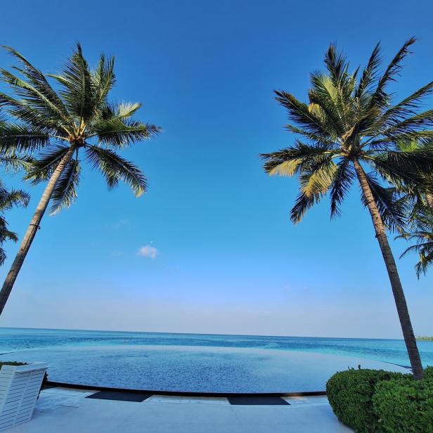 Fari-Inseln im Nord-Malé-Atoll der Malediven.