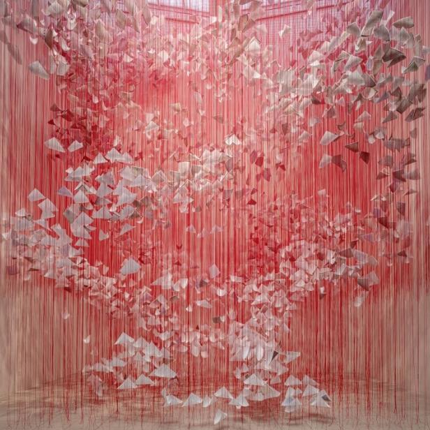 Chiharu Shiota, Letters of Love, 2022