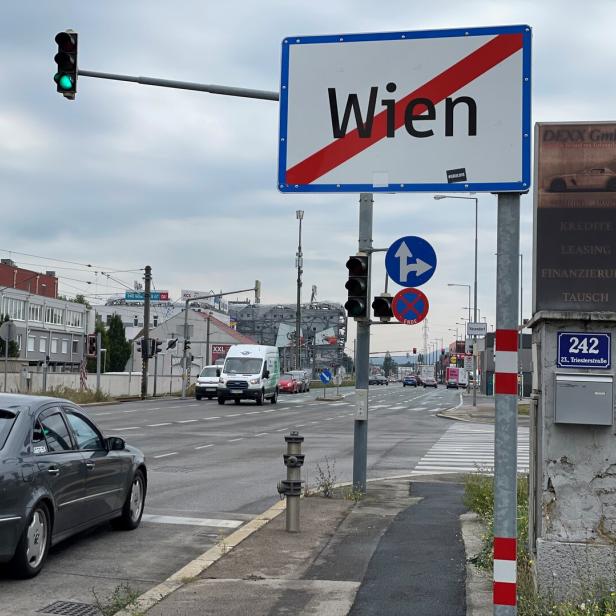 Momentaufnahme in der Triester Straße in Wien