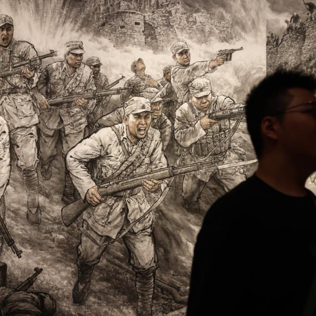 Im Vorfeld der Militärparade werden die Museen anlässlich des chinesischen Widerstands gegen Japan stark besucht. 