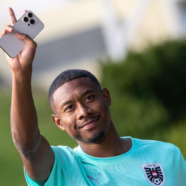 David Alaba ist aktuell gut gelaunt
